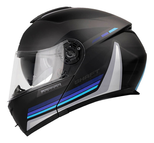 Casco Abatible Legend Shaft Mate Doble Visor Transparente