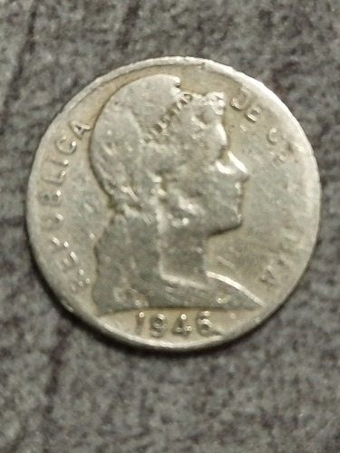 Moneda De 5 Centavos ,1946 Colombian Niquel