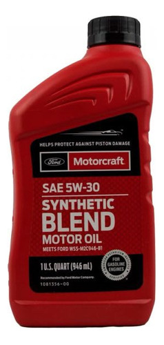 Motorcraft Sae 5w-30, 6 Botellas De 0.946 L