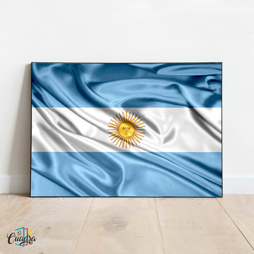 Cuadro Decorativo Argentina 60x40 Moderno Individual Bandera