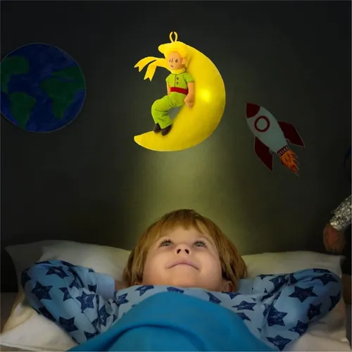 Lámpara De El Principito Con Luna Para Hora De Dormir