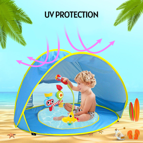 Carpa De Playa Portátil Para Bebés Con Iones Y Bolsa De Tran