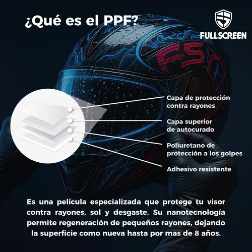 Protector Visor Casco Shaft Destroy 526sp / Ppf Alta Calidad