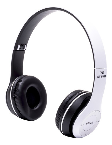 Suono PLAGABLE P47 - Auricular Celular Manos Libres Vincha Inalambrico Retractil Color Blanco