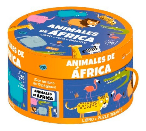 Animales De África - Gaule - Sassi Manolito Libro + Puzzle