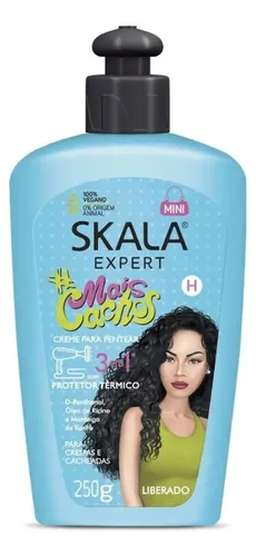 Frasco do Creme para Pentear Skala Expert #Mais Cachos 3 em 1 250 g