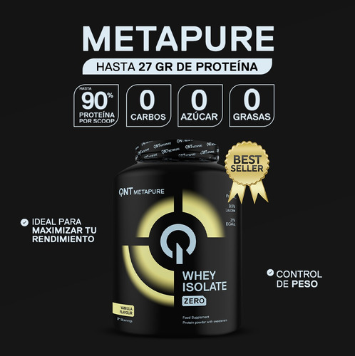 Proteina Metapure Whey Isolate Zero Carb 2 Kg Qnt
