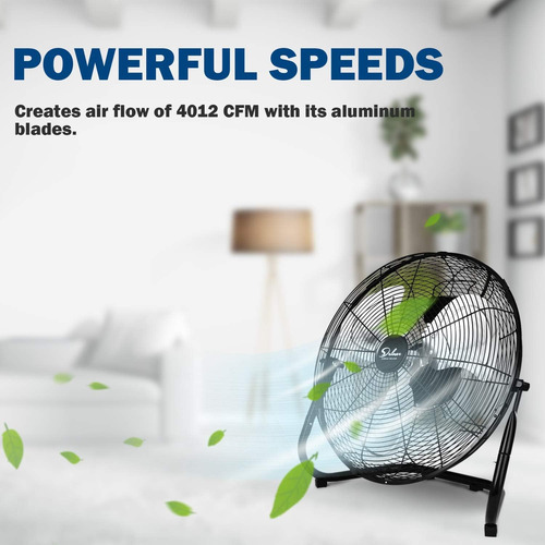 Ventilador Industrial Simple Deluxe HIFANXFLOOR18 18" Negro.