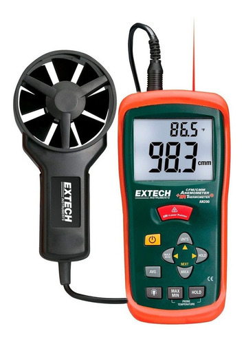 Extech An200 | Termo-anemômetro PCM/MCM +termômetro infravermelho