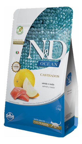 Farmina Ocean N&d Gato Castrado Salmon Y Melon 7,5kg