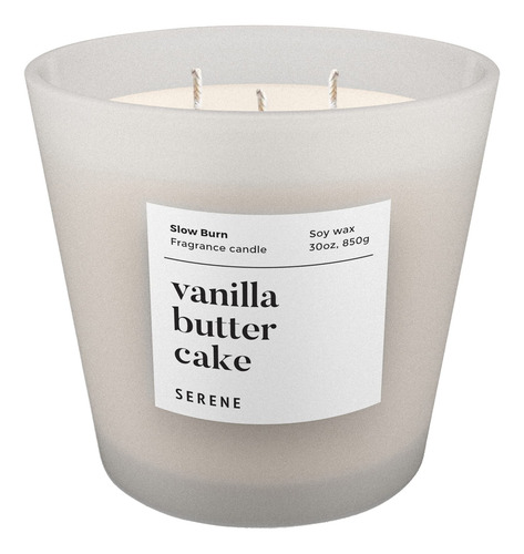 Vela Perfumada Hidden Label Serene Vanilla Butter Cake 900ml