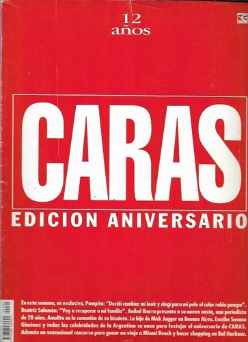 Caras 12 Años_2004_pampita_trillizas De Oro_leer Descripción