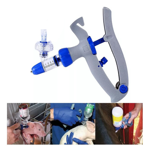 Inyector Veterinario De 5 Ml, Jeringa De Recarga Automática