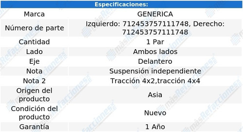 Par Terminales Exteriores Dodge Ram 1500 03-05 Generica
