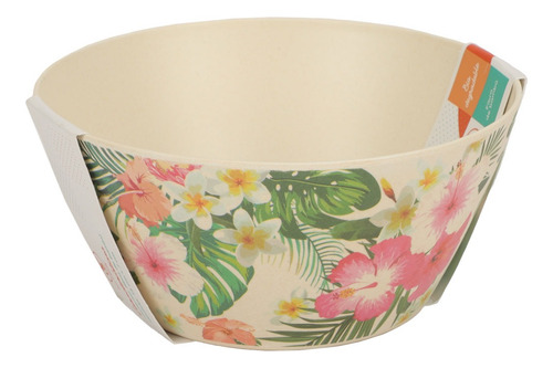 Imagen 2 de 9 de Bowl Fibra Bambu 15 Cm Biodegradable Diseño Flores