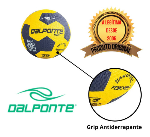 Bola Handebol Feminina H2 Antiderrapante Super Grip