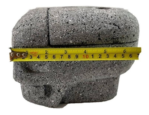 Molcajete Volcanico Con Forma De Craneo