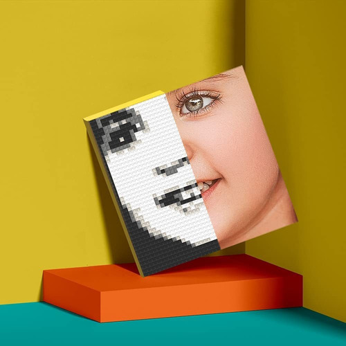 Kit De Construcción Personalizado Con Retrato De Mosai...