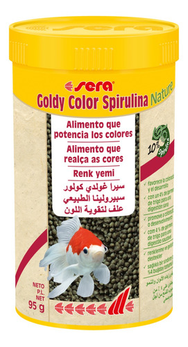 Alimento Premium Para Peces Goldy Color Spirulina 95grs Sera