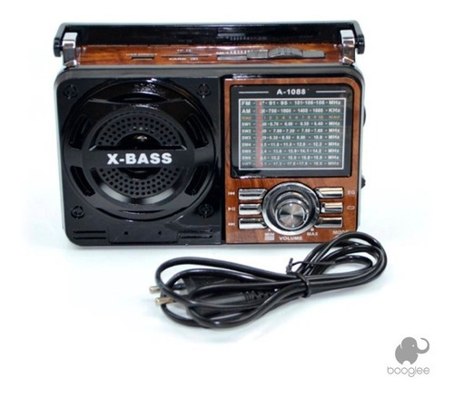 Rádio Vintage Retro Com Usb E Sd A-1088