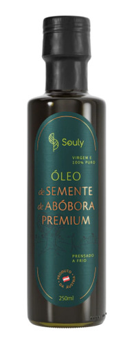 Azeite Semente De Abóbora Óleo Premium Souly 250ml Virgem