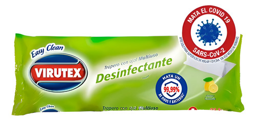 Trapero Virutex Limón C/ojal 10 Und Limpieza Y Frescura To