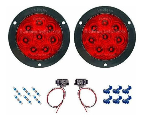 Tecniq, Cola Inc Luz Led Kit | 4  Ronda De Alta Visibilidad 