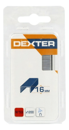Grampo Para Grampeador De 16mm Com 1200 Grampos Dexter