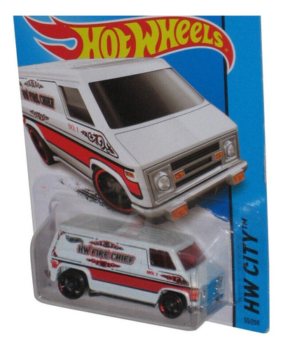 Hot Wheels Hw City Fire Chief (2013) White Super Van Toy 