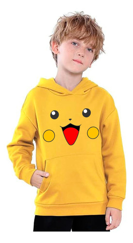 Canguro De Pikachu Pokemon Algodón Felpa Ideal Para Invierno