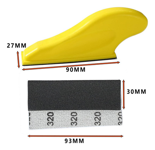 Micro Lijadora Pequeña Herramienta De Lijado Amarillo