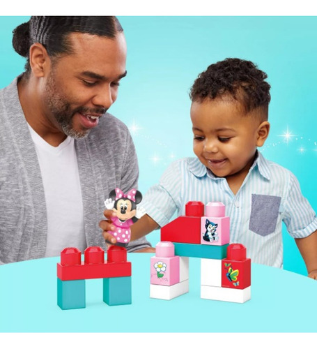 Juguete De Construcción Mega Bloks Disney Convertible Minnie 18