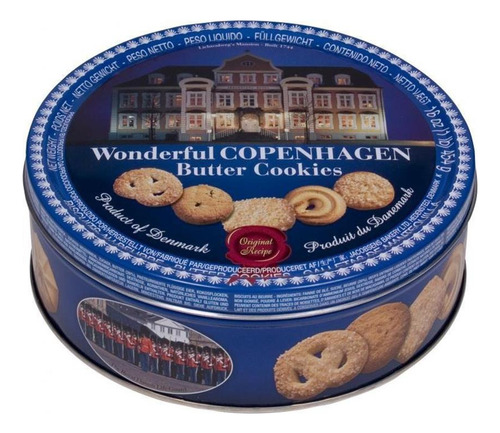 Lata De Galletitas Copenhagen De Jacobsens Por 454g