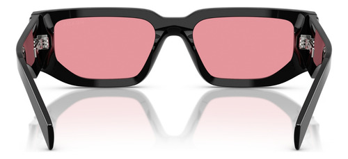 Óculos De Sol Prada Catwalk Preto Pr09zs 16k30l-54 Lente Rosa