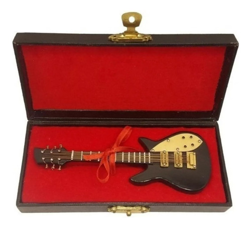 Miniatura Guitarra Vip Vlp Thomas Bado Escudo Wh + Case