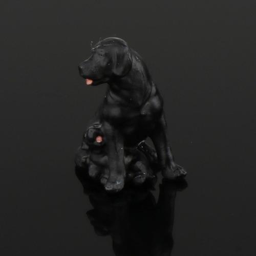 Fs 1/64 Animal Cão Personagens Brinquedos Mini Stylea Black