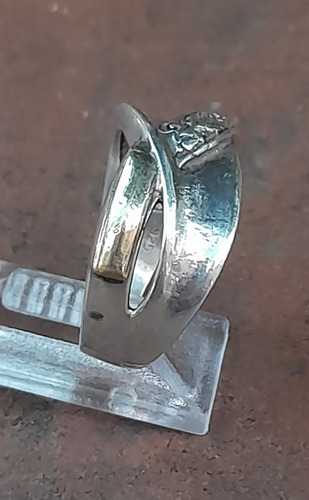 Anillo De Plata 925 Vintage Plateado 18 (Usado)