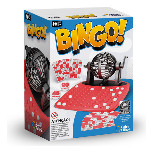 Jogo De Bingo Roleta 48 Cartelas 90 Numeros Brinquedos Top