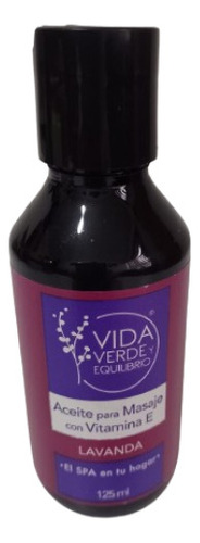 Aceite Para Masaje Con Vitamina E Lavanda 125 Ml