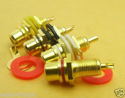 80pcs Color 4 Tomas Rca Binding Post Para Tv Cctv Video Audi