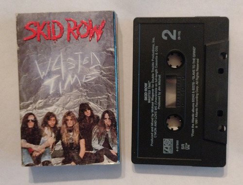 Skid Row Wasted Time+ C'mon And Love Me Cassette Usa Kiss