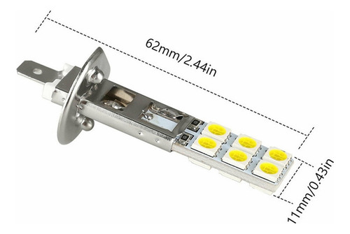 2 Unids H1 Led 12v 6000k Blanco 55w Led Lámpara De