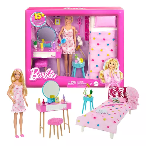 Boneca Barbie Fashion Conjunto Quarto Dos Sonhos O Filme