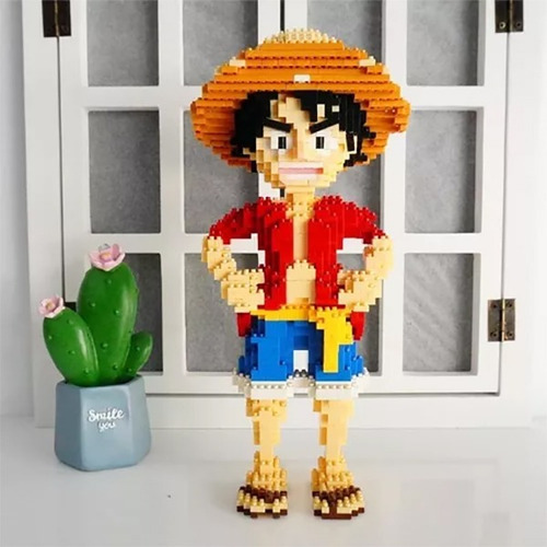 Luffy Figura Armable One Piece Bloques Bricks Lp 28 Cm