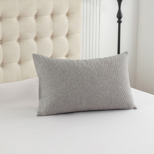 Funda De Almohada E Con Capa Laminada De Fibra Gris, Color G