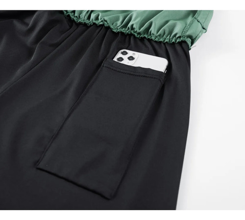 Gimnasio Short Con Licra Deportiva 2 En 1 Hombre Correr