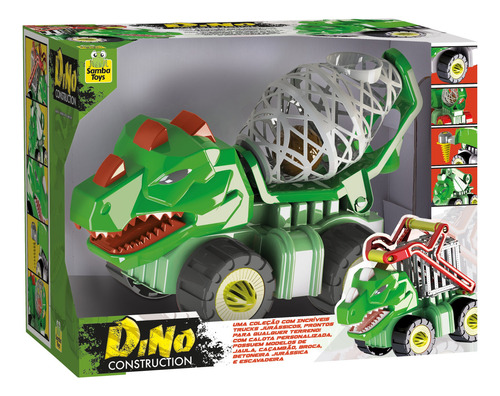 Dino Construction Betoneira Cabeça Sortida 0152 Samba Toys