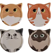 Comprar 4 Pack Divertido Posavasos De Gato Para Bebidas Absorbentes,