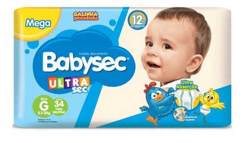 Fralda Babysec Ultrasec Mega P M G Xg Xxg Promoção Atacado