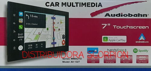 Autoestereo Pantalla 2 Din Audiobahn Carplay Android Auto   